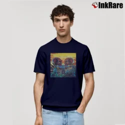 Men’s steppenwolf 7 album cover vintage rock band Classic T-Shirt in navy | Soft, Breathable Everyday Wear