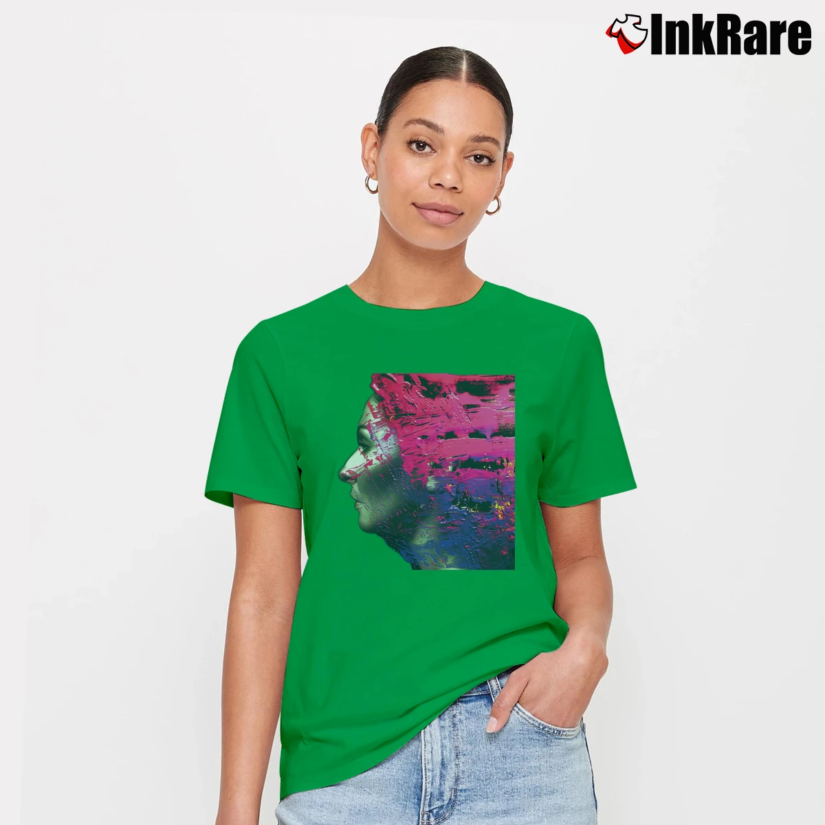 Women’s Steven Wilson Hand Cannot Erase Logo Signature T-Shirt in irish green | Soft, Flattering Fit
