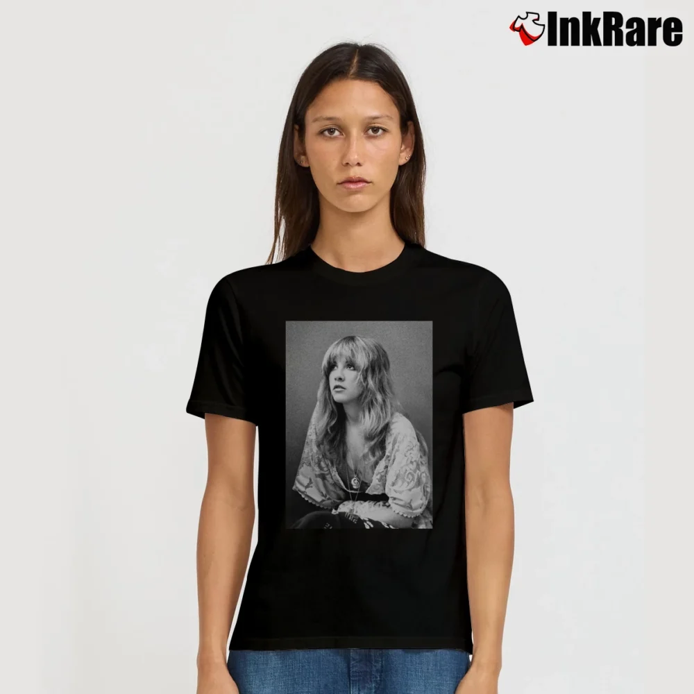 Women’s Stevie Nicks Singer Signature T-Shirt in black | Soft, Flattering Fit