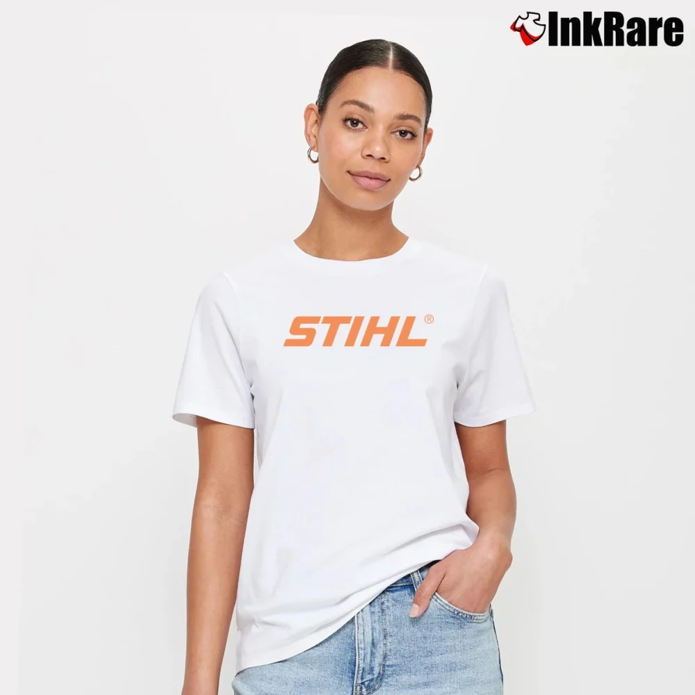 Women’s Stihl Chainsaw Workwear Outdoor Signature T-Shirt in white | Soft, Flattering Fit