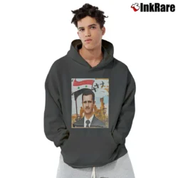 Men’s Still Standing Syria Al Assad Pullover Hoodie in charcoal | Cozy, Durable, Modern Fit