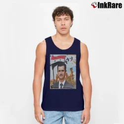 Men’s Still Standing Syria Al Assad Tank Top in navy | Breathable, Active-Friendly Design