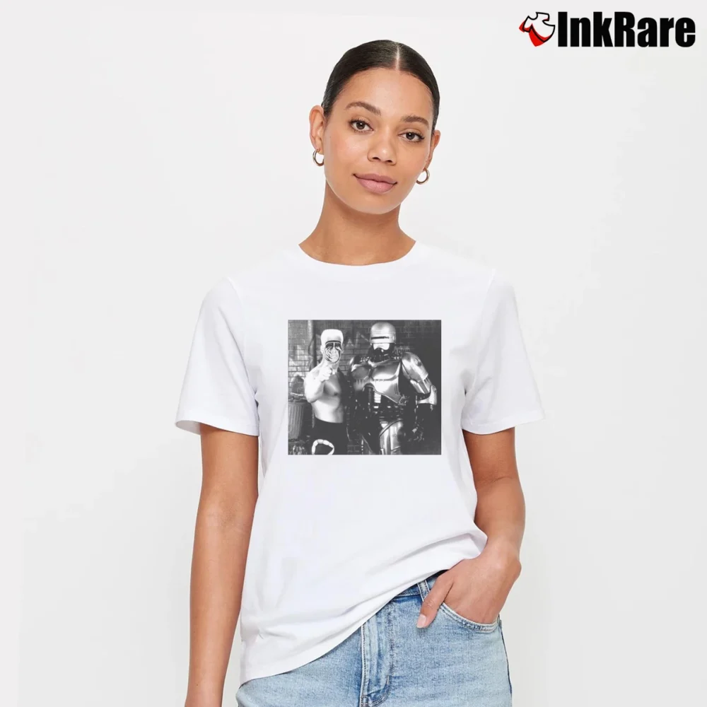 Women’s Sting And Robocop Signature T-Shirt in white | Soft, Flattering Fit