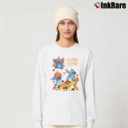 Women’s Stitch Happy Thanksgiving Disney Fall Long-Sleeve Top in white | Sleek, Versatile, All-Season