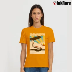 Women’s Stones Touring Party Rolling Stones American Tour 1972 Poster Signature T-Shirt in orange | Soft, Flattering Fit