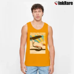 Men’s Stones Touring Party Rolling Stones American Tour 1972 Poster Tank Top in orange | Breathable, Active-Friendly Design