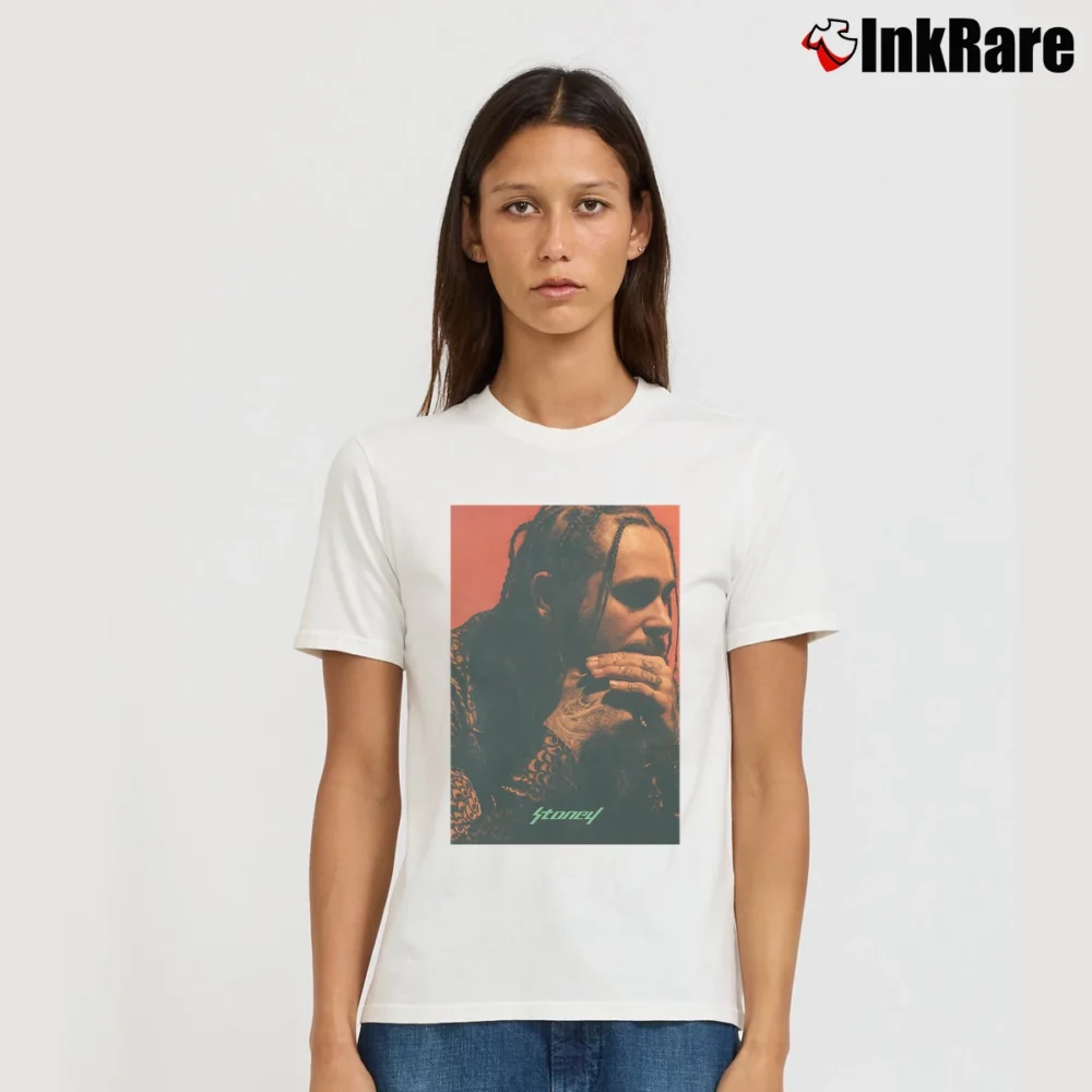 Women’s Stoney Post Malone Signature T-Shirt in white | Soft, Flattering Fit