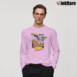Men’s Storm Mutant Comic Art X - men Marvel Long-Sleeve Shirt in light pink | Sleek, Lightweight, Year-Round Wear