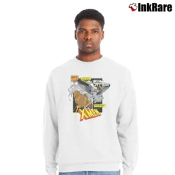 Men’s Storm Mutant Comic Art X - men Marvel Crewneck Sweatshirt in white | Cozy Fabric, Clean Style