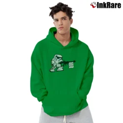 Men’s Stormtrooper Pew Pew Star Wars Pullover Hoodie in irish green | Cozy, Durable, Modern Fit