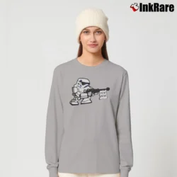 Women’s Stormtrooper Pew Pew Star Wars Long-Sleeve Top in sport grey | Sleek, Versatile, All-Season