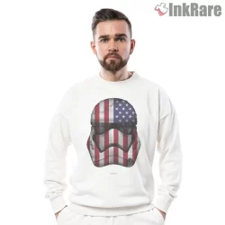 Stormtrooper Usa Flag Helmet Shirt on graphic shirt for men graphic tee