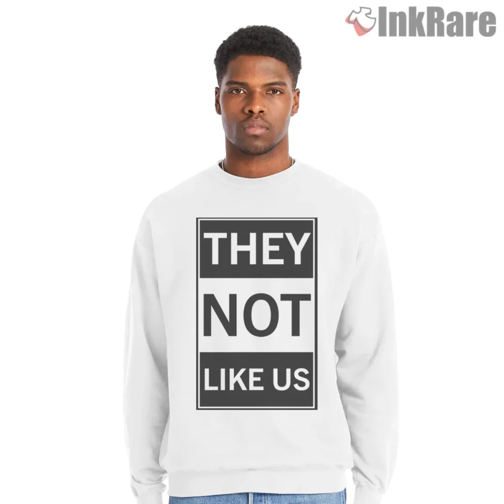 Straight Outta They Not Like Us Block Letter Shirt on graphic shirt for men graphic tee