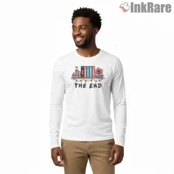 Stranger Things The End Final Chapter Shirt on white long sleeve shirt for men graphic tee