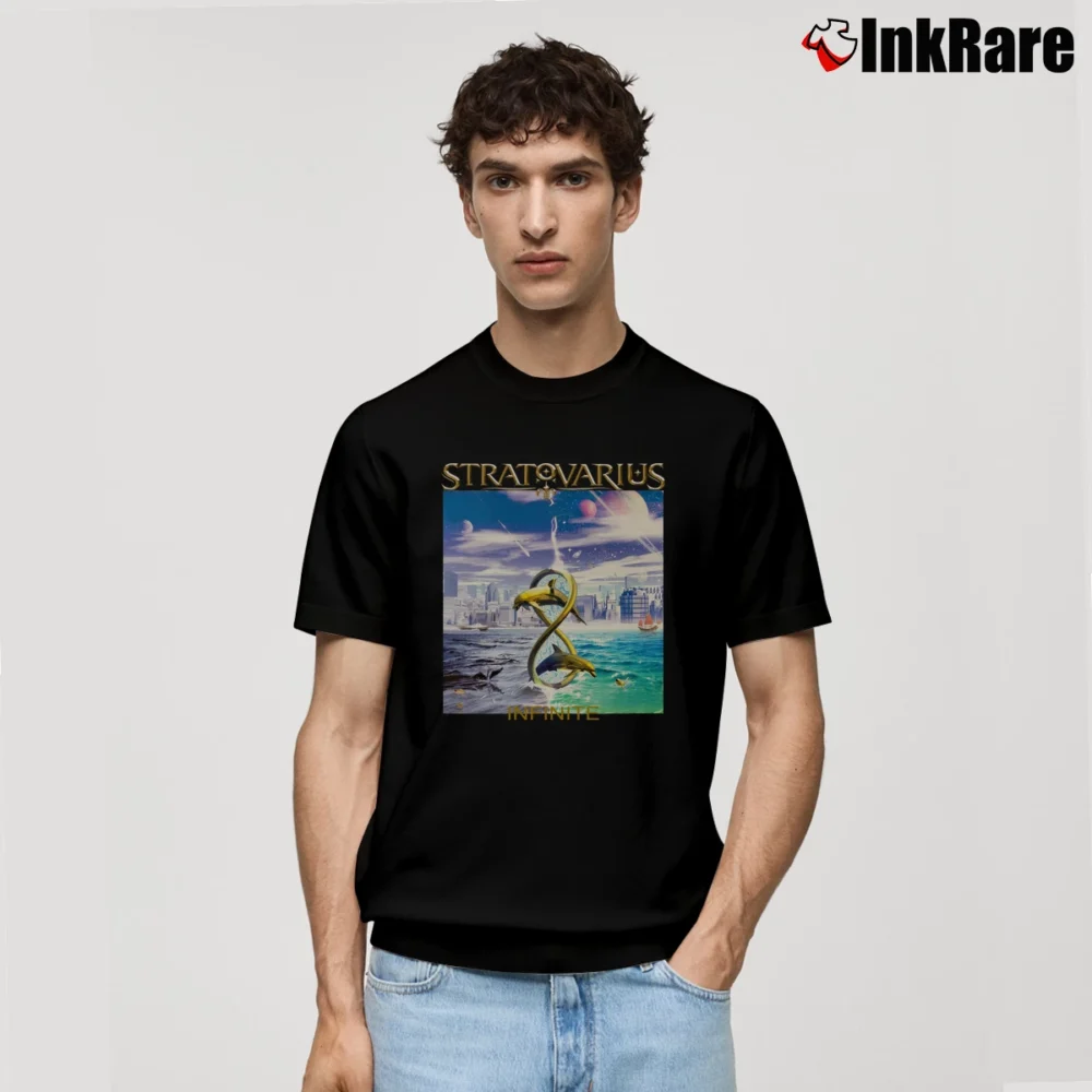 Men’s Stratovarius Infinite Power Metal Tour Classic T-Shirt in black | Soft, Breathable Everyday Wear