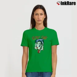Women’s Stray Cat Band 80s Music Concert Signature T-Shirt in irish green | Soft, Flattering Fit