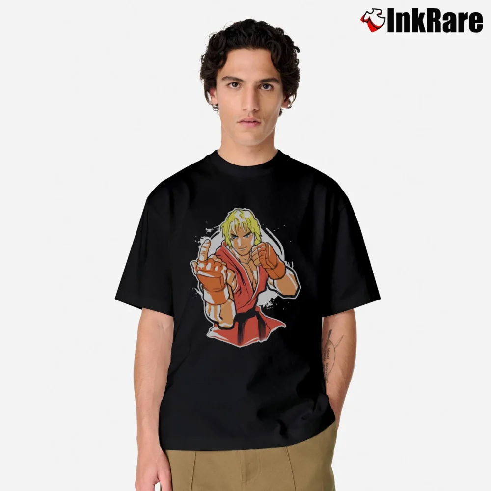 Men’s Street Fighter Ken Masters Classic T-Shirt in black | Soft, Breathable Everyday Wear