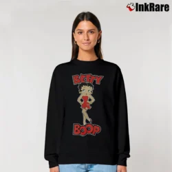 Women’s Streetwear Japanese Betty Boop Playboi Carti Relaxed Sweatshirt in black | Soft, Laid-Back Vibe
