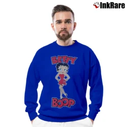 Men’s Streetwear Japanese Betty Boop Playboi Carti Crewneck Sweatshirt in royal blue | Cozy Fabric, Clean Style