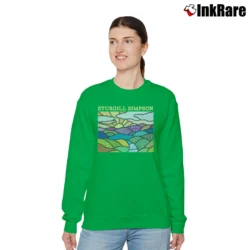 Women’s sturgill simpson high top mountain debut album country Relaxed Sweatshirt in irish green | Soft, Laid-Back Vibe