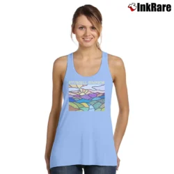 Women’s sturgill simpson high top mountain debut album country Tank Top in light blue | Lightweight, Movement-Friendly