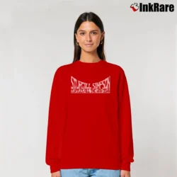 Women’s sturgill simpson turtles all the way down psychedelic country Relaxed Sweatshirt in red | Soft, Laid-Back Vibe