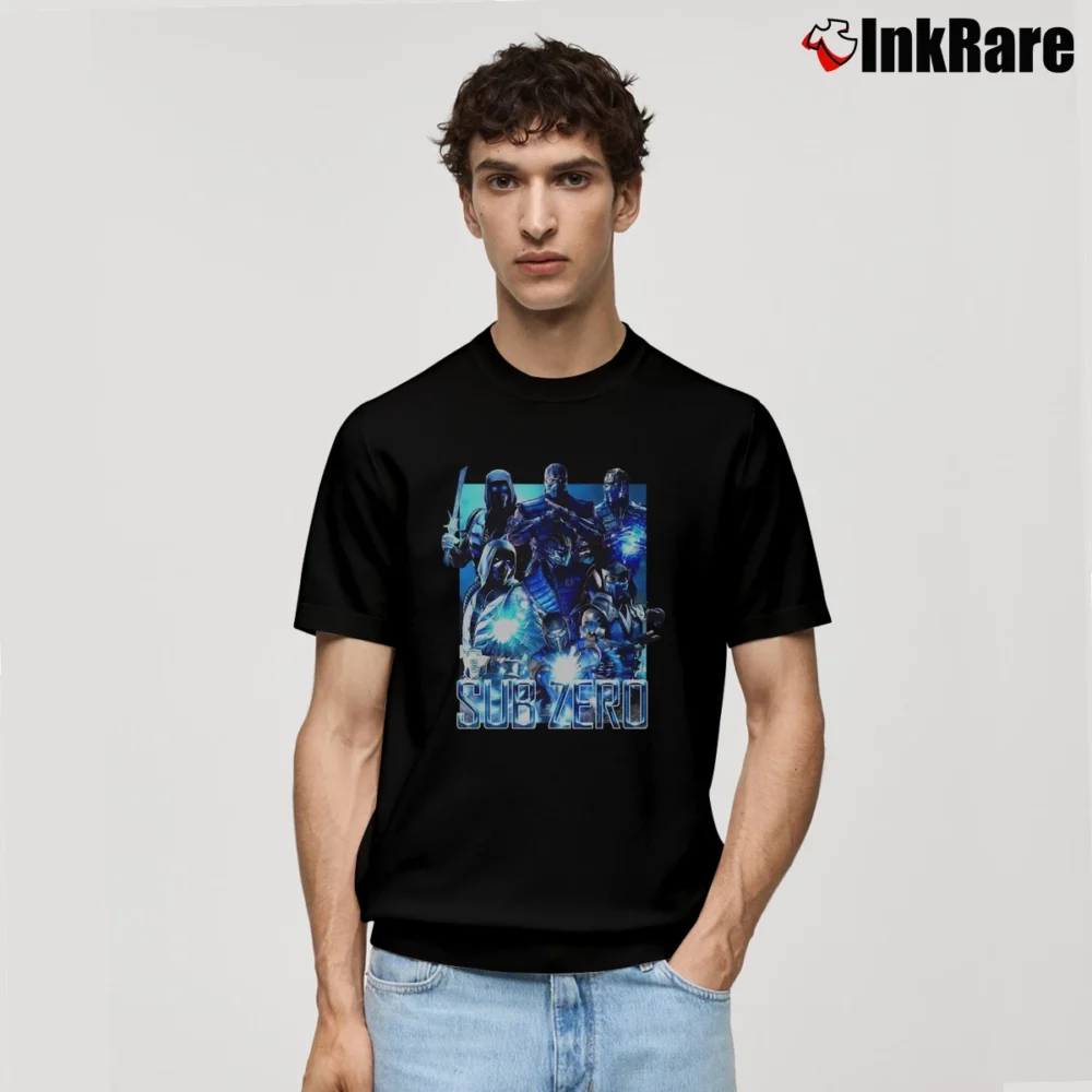 Men’s Sub Zero Mortal Kombat Classic T-Shirt in black | Soft, Breathable Everyday Wear