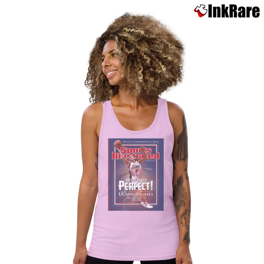 Women’s Sue Bird UConn Huskies for Women’s Basketball Fans Tank Top in light pink | Lightweight, Movement-Friendly