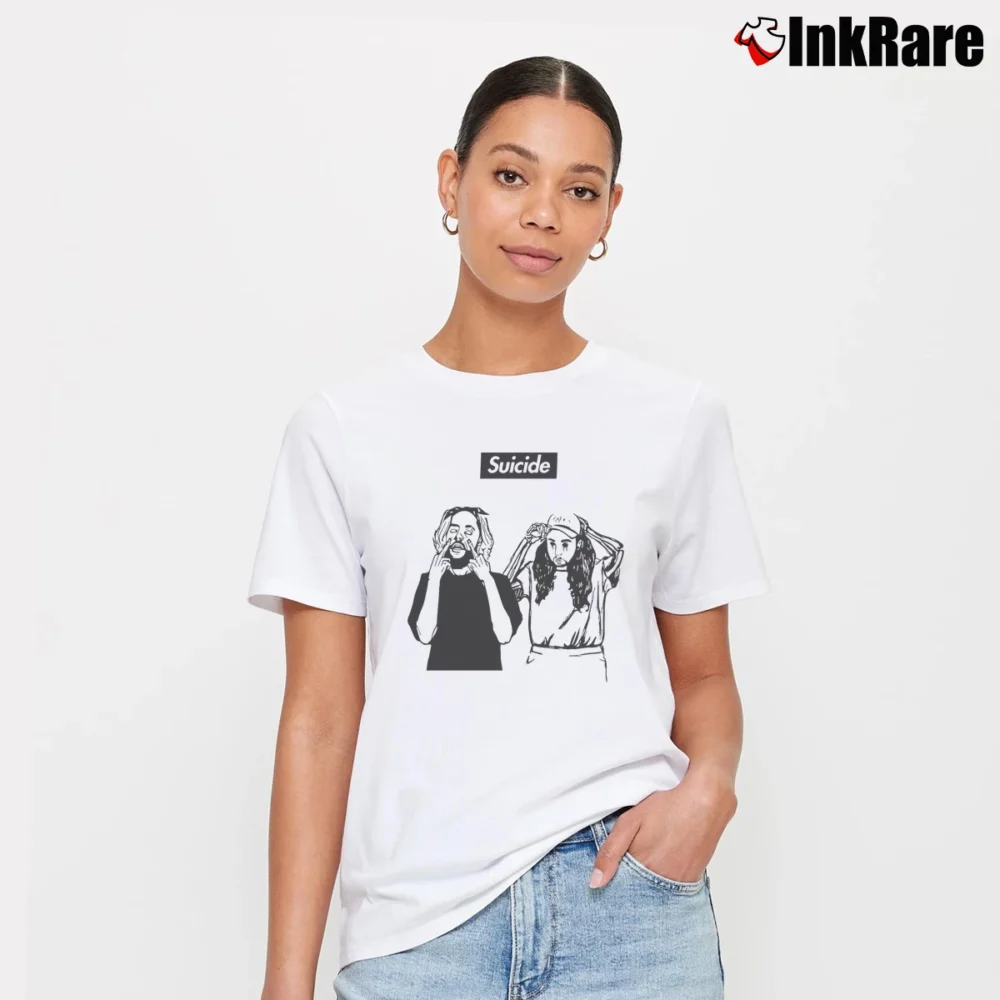 Women’s Suicideboys Art Outline Signature T-Shirt in white | Soft, Flattering Fit