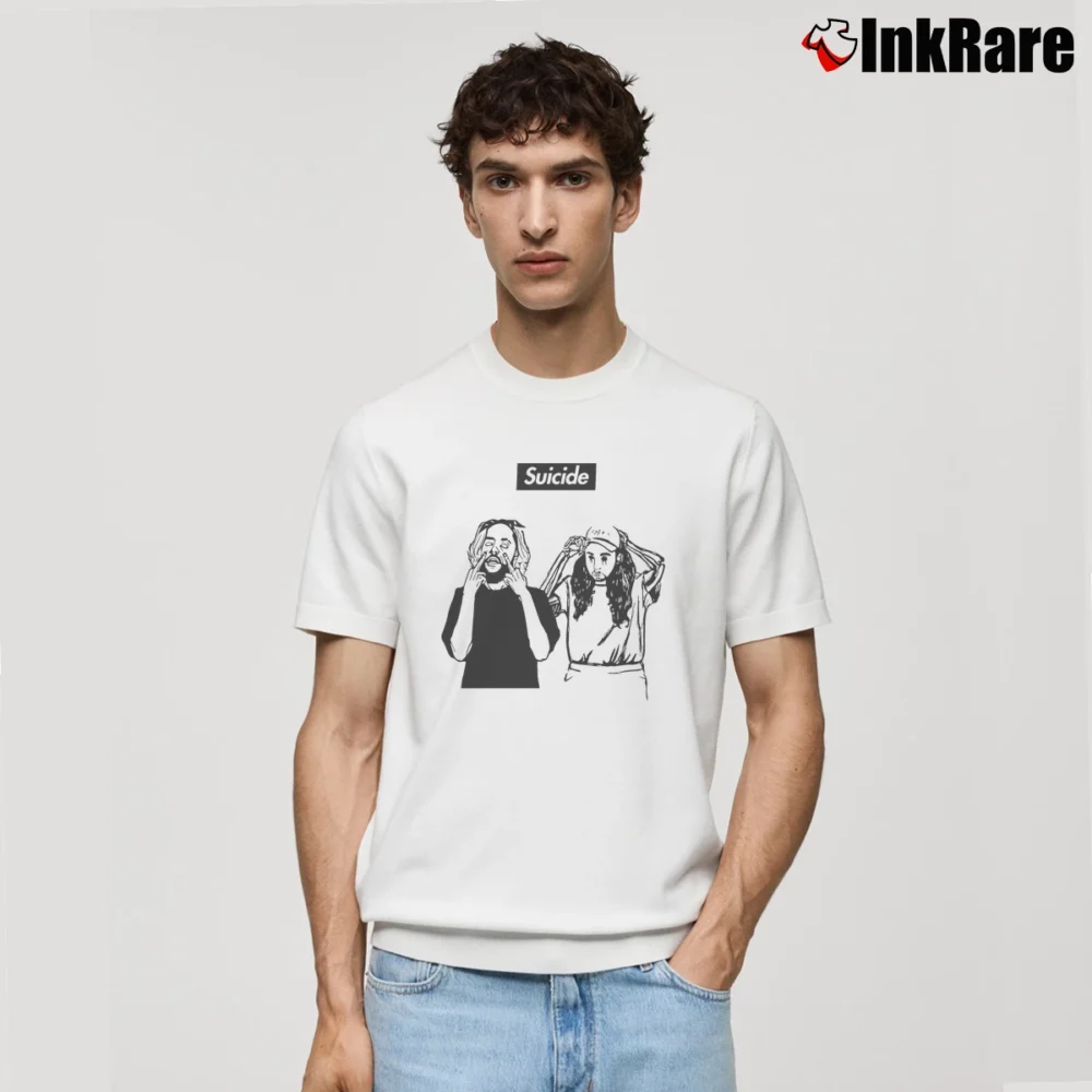 Men’s Suicideboys Outline Classic T-Shirt in white | Soft, Breathable Everyday Wear