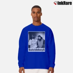 Men’s Suicideboys Us Vs Them Long-Sleeve Shirt in royal blue | Sleek, Lightweight, Year-Round Wear
