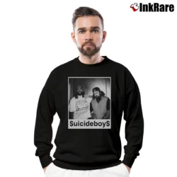 Men’s Suicideboys Us Vs Them Crewneck Sweatshirt in black | Cozy Fabric, Clean Style