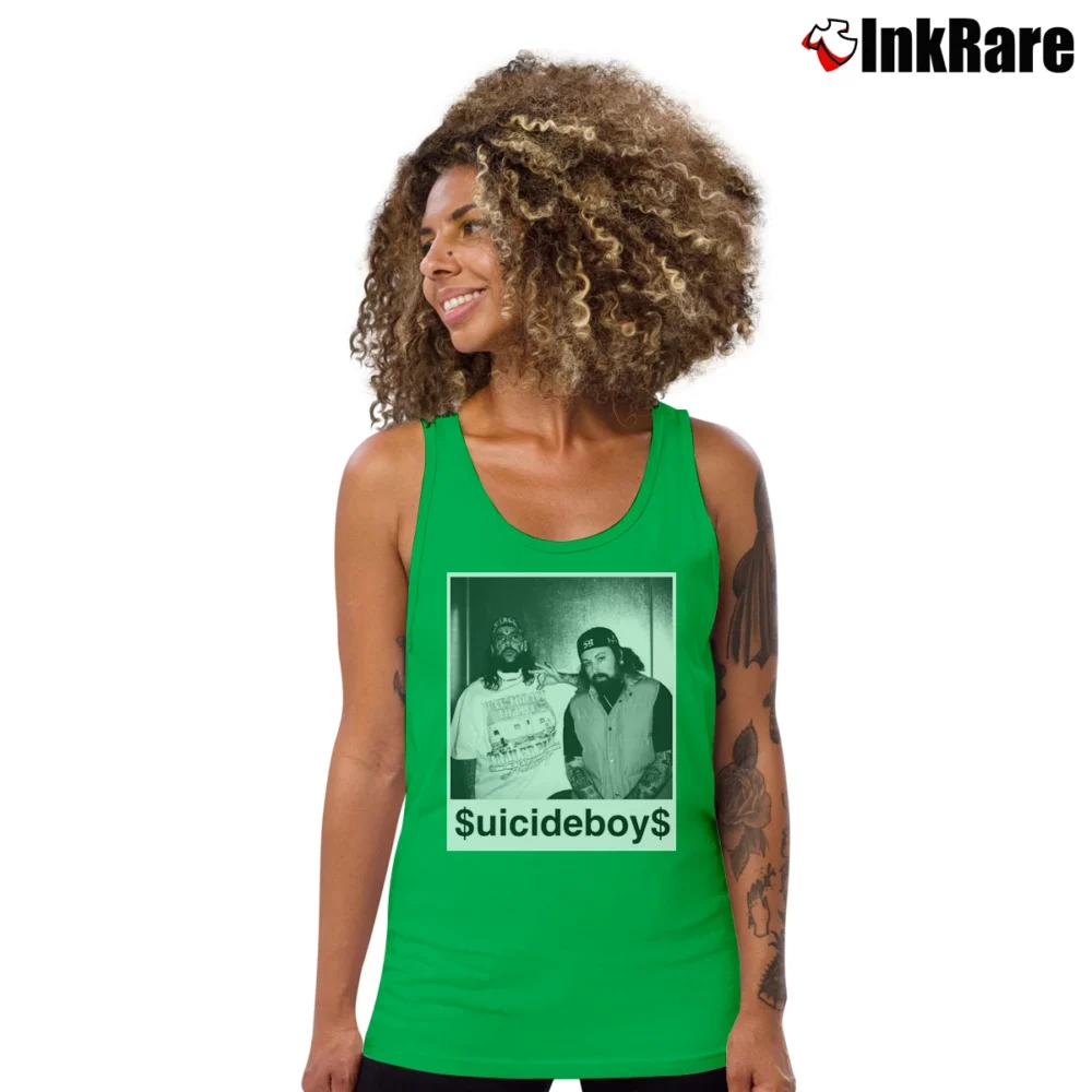 Women’s Suicideboys Us Vs Them Tank Top in irish green | Lightweight, Movement-Friendly