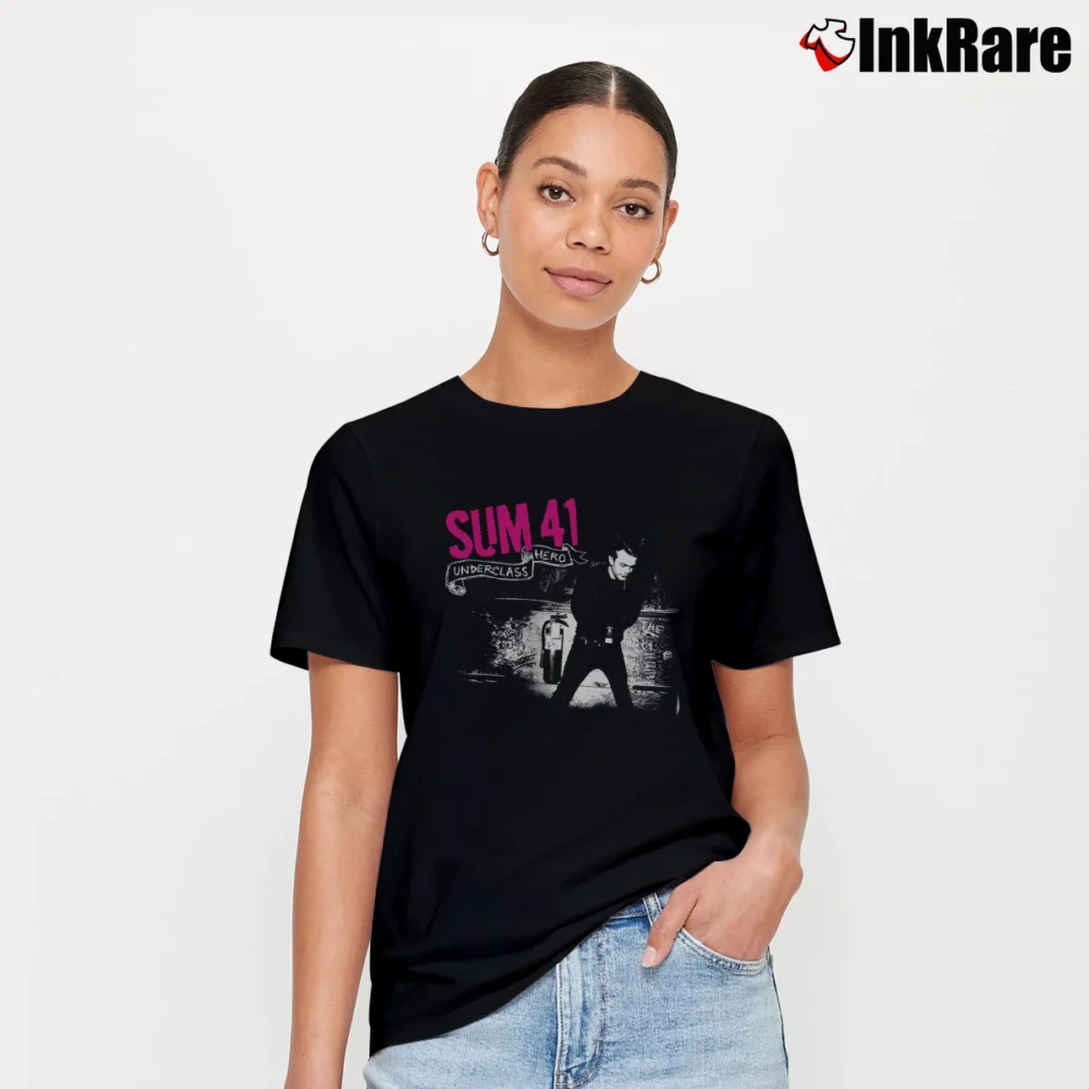 Women’s Sum 41 Underclass Hero T-Shirt in black | Soft, Flattering Fit