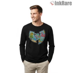Summer Vacation Wu Tang Holiday Icon Shirt on black long sleeve shirt for men graphic tee