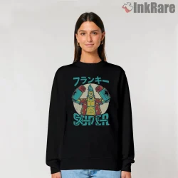 Super Cyborg Franky Power Pose Anime Shirt on graphic shirt for women graphic tee