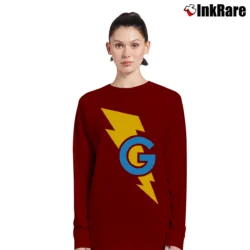 Women’s Super Grover Comfort Colors Funny Long-Sleeve Top in maroon | Sleek, Versatile, All-Season