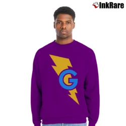 Men’s Super Grover Comfort Colors Funny Crewneck Sweatshirt in purple | Cozy Fabric, Clean Style
