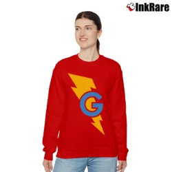 Women’s Super Grover Comfort Colors Funny Relaxed Sweatshirt in red | Soft, Laid-Back Vibe