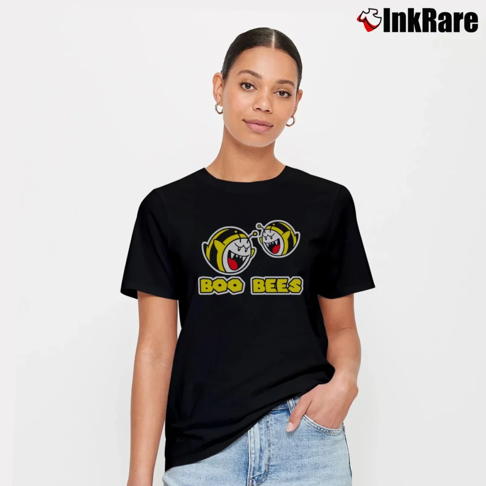 Women’s Super Mario Boo Bees T-Shirt in black | Soft, Flattering Fit