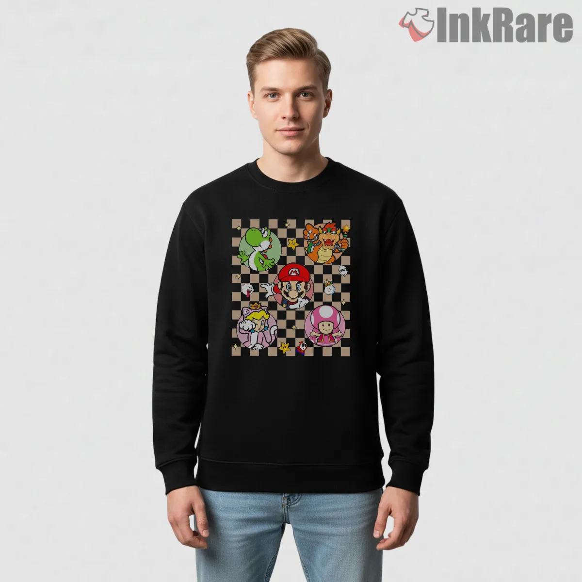 Super Mario Epic Universe Character Grid Retro Shirt Super Mario Epic Universe Character Grid Retro Shirt on graphic shirt for men graphic tee