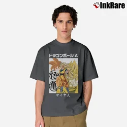 Men’s Super Saiyan Goku Dragon Ball Z Classic Classic T-Shirt in charcoal | Soft, Breathable Everyday Wear