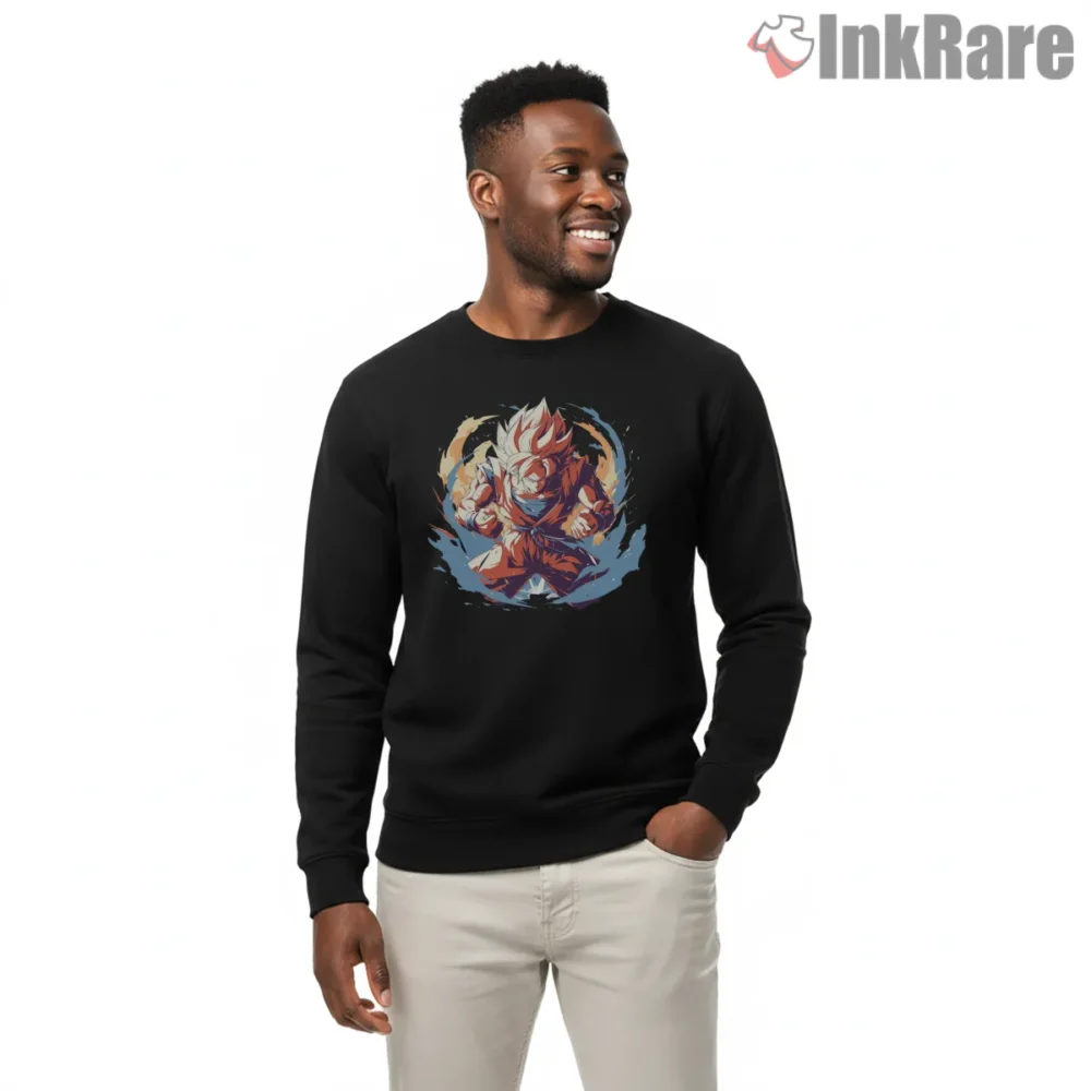 Super Saiyan Goku Fiery Blue Surge Shirt on graphic shirt for men graphic tee