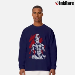 Men’s Super Saiyan Majin Buu Dragon Ball Long-Sleeve Shirt in navy | Sleek, Lightweight, Year-Round Wear