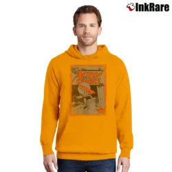 Men’s Superman Action Comics No. 23 Vintage 90s Pullover Hoodie in orange | Cozy, Durable, Modern Fit