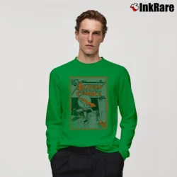Men’s Superman Action Comics No. 23 Vintage 90s Long-Sleeve Shirt in irish green | Sleek, Lightweight, Year-Round Wear