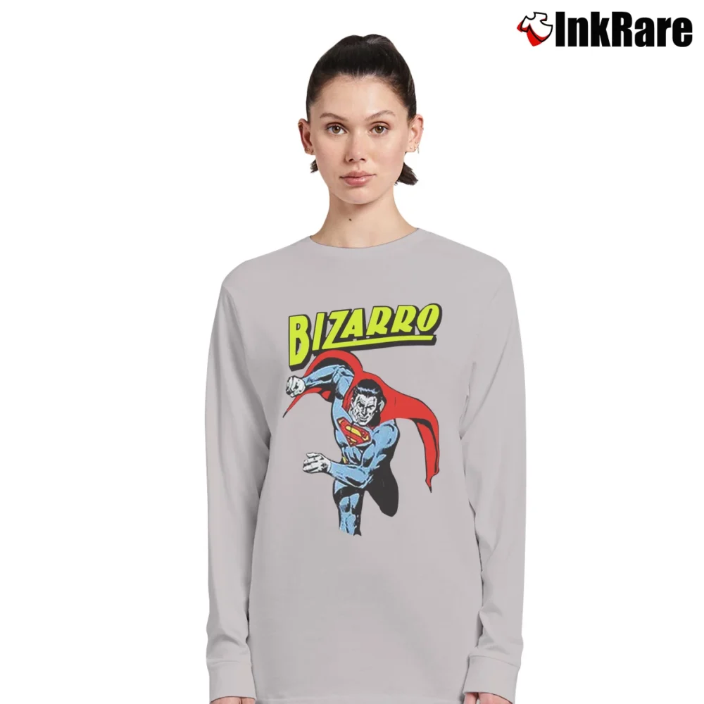 Women’s Superman Bizarro Graphic Long-Sleeve Top in sport grey | Sleek, Versatile, All-Season