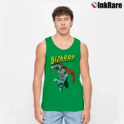Men’s Superman Bizarro Graphic Tank Top in irish green | Breathable, Active-Friendly Design