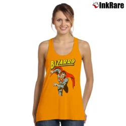 Women’s Superman Bizarro Graphic Tank Top in orange | Lightweight, Movement-Friendly