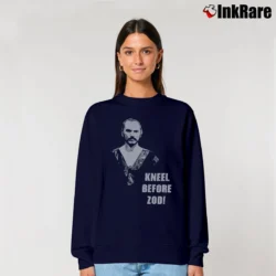 Women’s Superman General Zod Villain Graphic Relaxed Sweatshirt in navy | Soft, Laid-Back Vibe